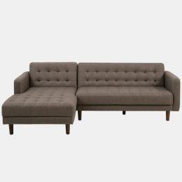  Bloom-Grey/Brown  Sofa w/ Chaise 