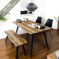 DT-1417-LIVA-2 Dining Set (1 Table + 2 Chairs + 1 Bench) 